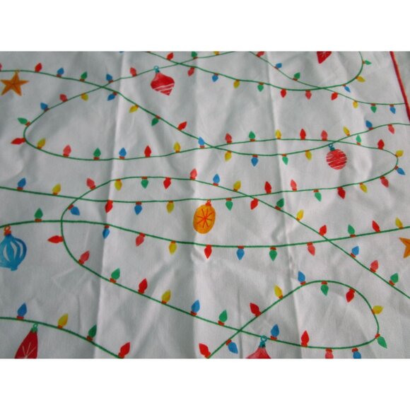 Anthropologie Christmas Cat Wrapped In Lights Dishtowel Cotton NWT - Picture 11 of 13